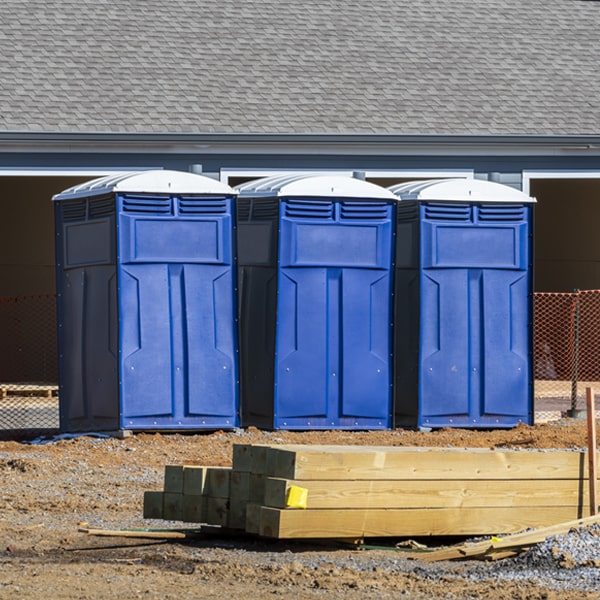 what is the maximum capacity for a single portable restroom in Dyer TN